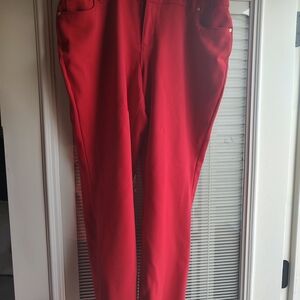 Elegant Red Women's Trousers